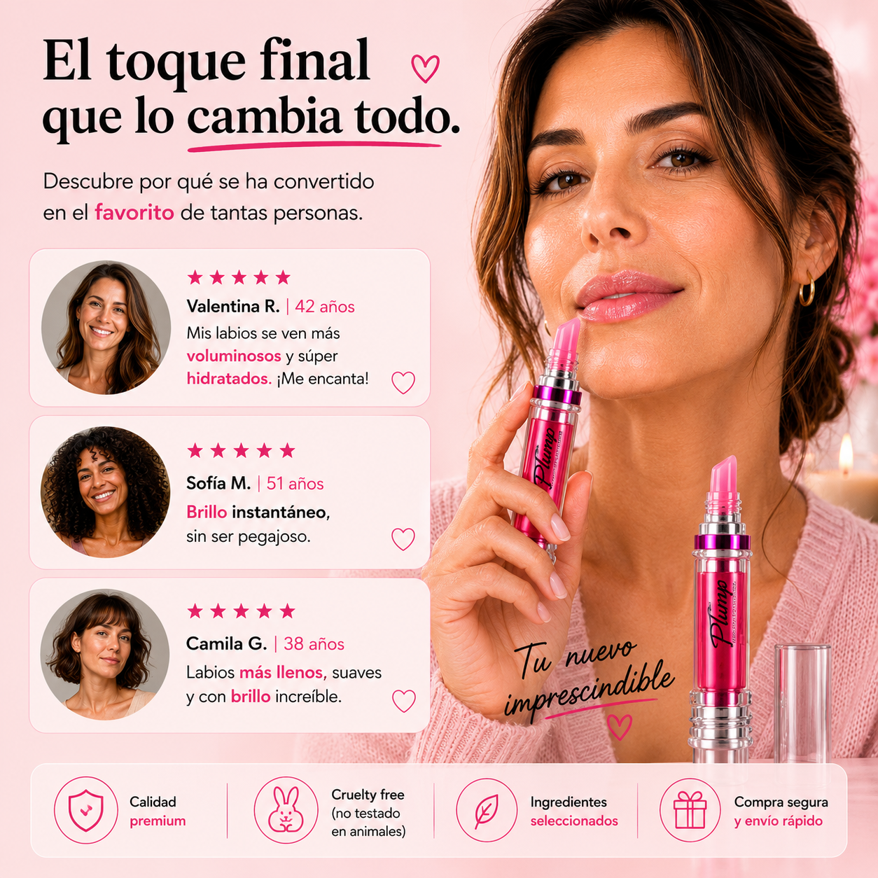 Bellorix™ | Consigue unos Labios Más Voluminosos en 60 Segundos, Sin Agujas